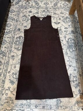 Sleeveless Dark Brown (Maxi) Pinafore Dress